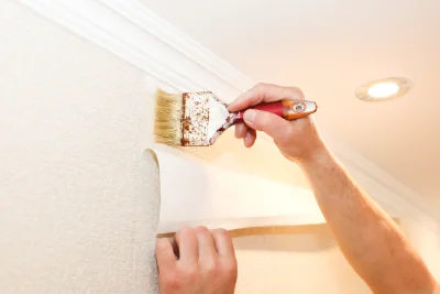 Pose de papier peint à Nouans-les-Fontaines — revêtements muraux et toiles de verre